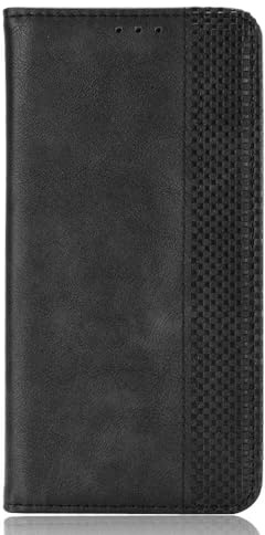 Kompatibel mit/Ersatz für iPod Touch 5/6/7 PU Leder Wallet Case Flip Cover BYTXFG (Schwarz)