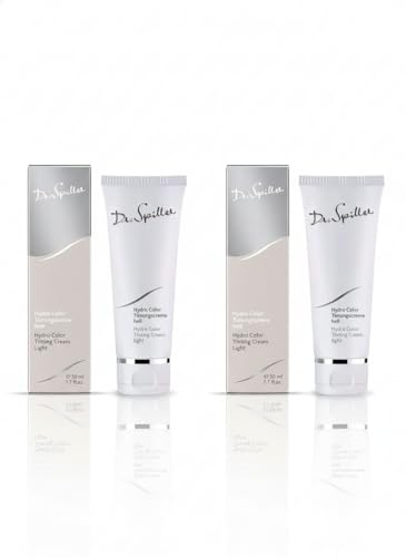 Dr. Spiller Hydro Color Tönungscreme hell – Getönte Tagespflege mit Aloe Vera & natürlichen Farbpigmenten für einen ebenmäßigen Teint - 2 Packungen je 50 ml