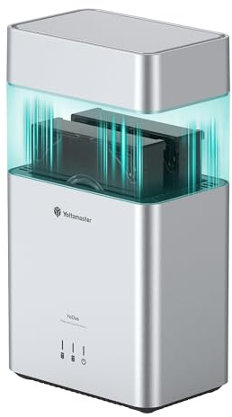 Yottamaster 2 Bay Case per Disco Rigido, 3,5 HDD USB-C 5Gbps, Coperchio Magnetico, Installazione Senza Attrezzi, Fino a 24TB × 2, Ventola da 60 mm, Funzione di Sospensione Automatica (senza RAID)