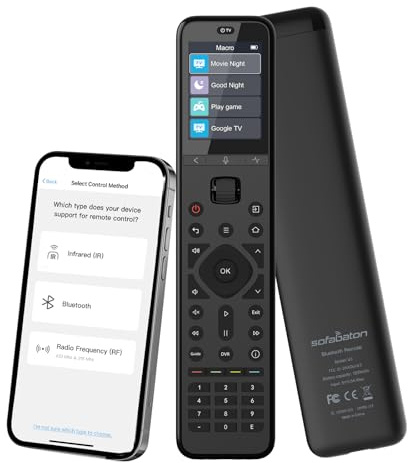 SofaBaton U3 Telecomando universale con app | Telecomando universale intelligente tutto in uno, Global Macro & Active Multi-Link Bluetooth & Air Mouse & Google Voice