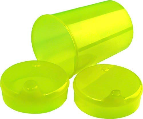 250 ml Beaker, Set of 1 Base + 2 Lids (1 x Opening Piece 12 x 10 mm, and 1 x Opening Piece in 4 x 4 mm), in Various Sizes Colours by Medi-Inn.