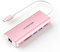 LENTION 6-in-1 Hub USB C a HDMI 4K, Ethernet 1000M, 2 USB 3.0, PD 60W Ricarica di Tipo C, Lettore di Schede SD, Adattatore per 2024-2016 MacBook Pro, Nuovo Mac Air, iPhone 15 Plus Pro Max (C68)