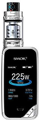 SMOK X-Priv Starter Kits ecigarette 225W Dual 18650 Vape Mods mit TFV12 Prince Tank 100% Authentic Smoktech X Priv Kit-Prisma Chrome