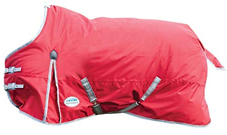 Weatherbeeta Comfitec Lite Classic Standard Turnout Pferdedecke (75 cm) (Rot/Silber/Marineblau)