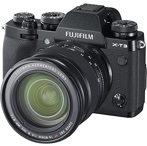 Fujifilm X-T3 Appareil Photo numérique avec Objectif stabilisateur d'image Optique Fujinon XF16-80mmF4 R WR Noir