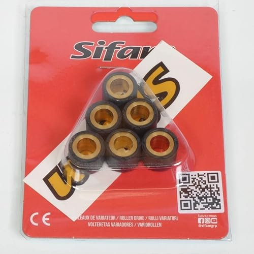 Galet rouleau de variateur Sifam compatible avec Scooter Kymco 50 Agility City Plus 2T 2014 à 2018 16x13 8.5Grs