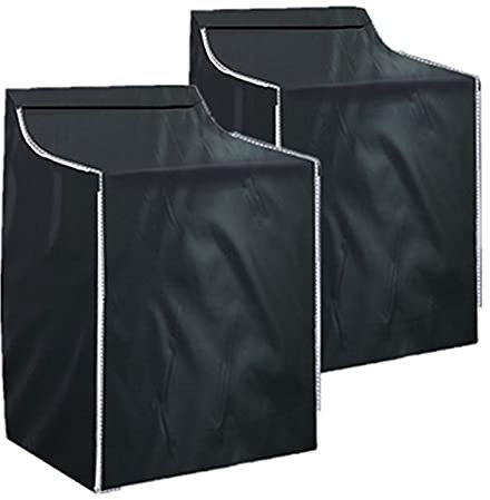 Housse de protection pour machine à laver et sèchelinge à chargement par le haut Étanche à la poussière Fermeture éclair pour une utilisation facile Compatible avec la plupart des machines à