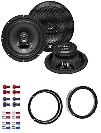 Hifonics VX 62 Lautsprecher mit Einbauset passend für Seat MII ab 2012 Türen vorne 360 Watt 165mm 2 Wege Koax