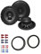 Hifonics VX 62 Lautsprecher mit Einbauset passend für Seat MII ab 2012 Türen vorne 360 Watt 165mm 2 Wege Koax