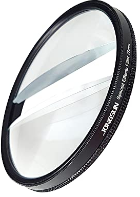 JONGSUN Doppia Luna Effetti Speciali Creativi 77mm FX Glass Glare Widescreen Film Anamorfico DSLR Film Video Fotografia Filtri per fotocamere Accessori(Double Moon)