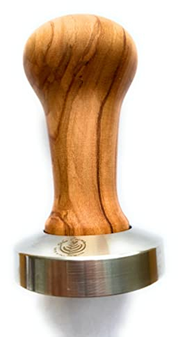 VIA Crema Tamper Brown Made IN Italy by Motta (58, Olive Wood)