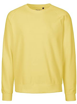 Spirit of Isis Neutral Sweatshirt, 100% Bio-Baumwolle. Fairtrade, Oeko-Tex und Ecolabel Zertifiziert, Textilfarbe: hellgelb, Gr.: L