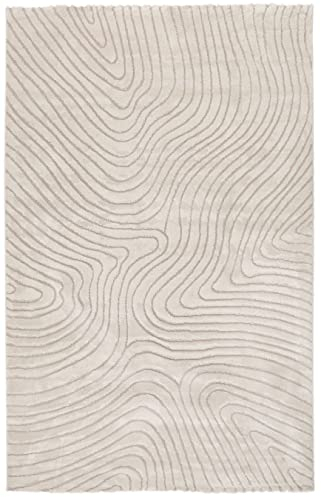 RugVista Chaima, Teppich, Moderne Teppiche, 300 x 200 cm, Rechteckig, Niedriger Stapel, Wohnzimmer, Esszimmer, Schlafzimmer, Nur chemische Reinigung, Oeko_tex_100, Cremeweiß/Beige