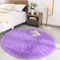 ROHATIM Hochflor Teppich Rund Wohnzimmer Super weich Shaggy Teppich Flauschiger,Soft Area Rug Schlafzimmer Teppiche Super weich Fluffy Kindermatte(Violett,100 x 100 cm)