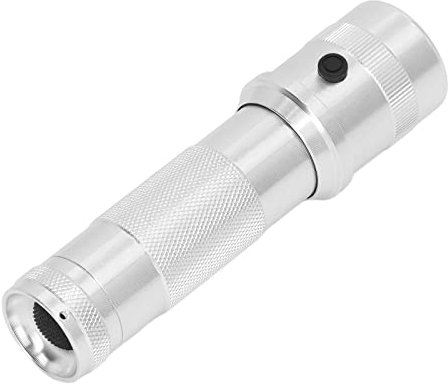 Linterna de 10 Colores Diferentes, 10 Colores en 1 Etapa Linterna Plata RGB Cambio de Color LED Antorcha IPX4 Impermeable Multi Color