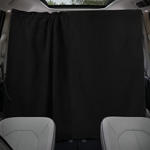 ZATOOTO Rideau de Séparation Voiture pour Intimité, Pare Soleil Voiture en Daim, Rideaux Occultant Magnétiques pour Camping Car 180cm*100cm (Grande Taille)