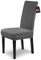 SCHEFFLER-Home Stuhlhussen Stretch Leni/graue Stuhlhussen 6er Set/Dehnbare Stuhlhussen Hochlehner als Stuhlabdeckung/Stuhlhussen Schwingstühle als Stuhl Überwurf/Stuhl Bezug waschbar