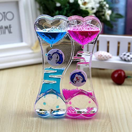 Öl Flüssige Sanduhr Liquid Timer,Bunte Liquid Timer,Beruhigend Zappeln Spielzeug,Flüssiger Sanduhr-Timer,Sensorisches Spielzeug,Wassertimer,für Aktivität,Entspannung,Angst,Autismus, ADHS (Stil 2)