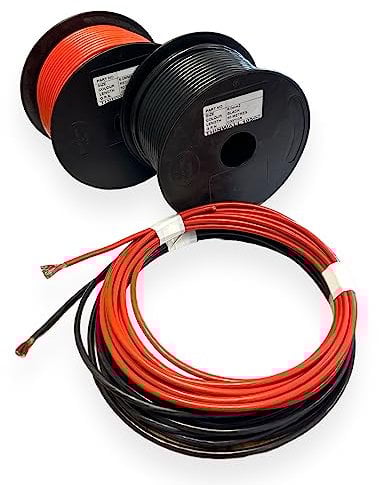 Single Core Stranded Copper Cable 12V 24V AMP Rating Thin Wall Wire for Automotive (Black 6mm², 5 Metre Coil)