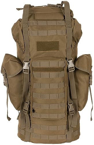 MFH BW Kampfrucksack, MOLLE, 65 l, Alu-Ausst. (coyote)