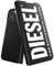 Diesel Custodia progettata per iPhone 15 Pro Max, design bianco e nero, protezione antiurto contro le cadute, custodia a libro a libro, compatibile con ricarica wireless, bordi rialzati