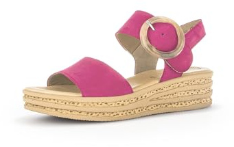 Gabor Damen Plateausandalen, Frauen Sandalen,Best Fitting,Strandschuhe,Plateausandaletten,Dicke Sohle,bequem,Sommerschuhe,pink,37.5 EU / 4.5 UK