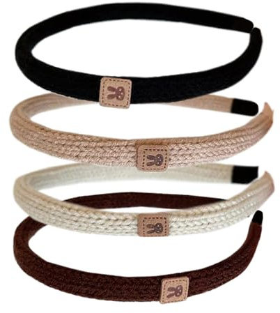 Stirnbänder für Frauen, breit, einfarbig, elastisch, 6 Packungen mit gemischtem Stoff, Haarband, Knoten, Haarzubehör (xichunse4)