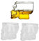 Bicchieri da Shot con Teschio da 3 Pezzi, 75 Ml Bicchiere da Vino con Teschio Divertente Bicchiere da Vino con Teschio di Cristallo Bicchiere da Vino con Teschio Bicchieri da Whisky Bicchieri Vecchio