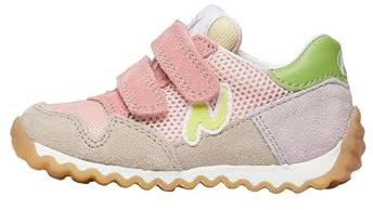 Naturino Sammy 2 VL.-Baskets en Cuir et Tissu, Rose poudré 29
