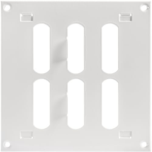 Grille d'aération murale réglable pour intérieur et extérieur - 15,2 x 15,2 cm (dimensions extérieures) - Chauffage, refroidissement, ventilation pour la maison, le garage, extérieur intérieur ouvert