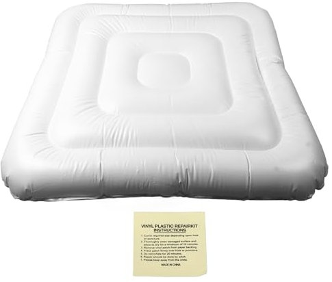 Vvikizy Couverture Gonflable de Spa, Couverture de Remplacement en PVC, Anti-poussière, étanche à la Pluie, Couvercle à économie D'énergie isolé pour Spa carré de 4,2 Pieds