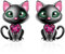 Katze Ohrringe Silber 925 Schwarze - Qings Katze Damen Sterling Silber Schwarze Katze Ohrstecker Niedliche Tier Ohrringe Stecker Geschenk für Katzenliebhaber Mädchen Tochter Enkelin Kinder Ohrschmuck