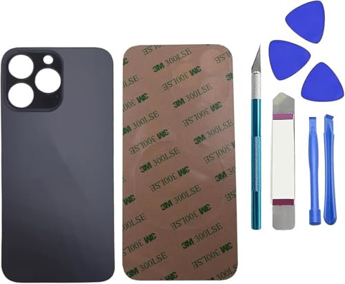 Dakexiong 13 Pro Verre arrière de Rechange pour iPhone 13 Pro avec kit d'outils Repar(Graphite)