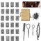 Wikinger Bart Perlen Schmuck Set, 429 Stücke Braids Schmuck Zubehör, Haarschmuck Ringe, Mittelalter Schmuck