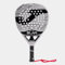 Joma Pala de Pádel Profesional Slam Soft con Tecnología Rotarion y Vibra - out, 350 g - Gris Negro - Incluye Funda