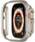 Leotop Kompatibel mit Apple Watch Ultra 2/1 Hülle, PC Harte Case Gehäuse Schlankes Displayschutz Stoßstange Schutzfolie Rundherum Matte Abdeckung für iWatch Ultra 2/1. (Titan, 49mm Series Ultra 2/1)