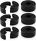 6 PCS Pipe Wall Covers, Plastic Round Shower Pipe Cover Collar Split Flange Cover Hole Decoration Radiator Pipe Covers for Pipe Tube, Black
