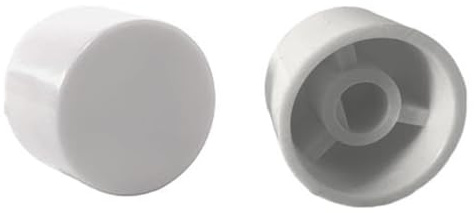 Replacement Dimmer Switch Knob - Spare Universal Knob for D-shaped spindles (1, Matt White (Plastic))