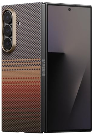 pitaka Ultradünne Hülle für Galaxy Z Fold 7 aus Aramidfaser Sonnenuntergang | Aramidfaser Ultradünne Hülle für Galaxy Z Fold 7 leicht Magsafe-kompatibel mit Angenehmer Haptik Minimalistisch für Business