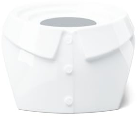 FIFTYEIGHT PRODUCTS / Stövchen „Schick“ (Porzellan, 630gr, Stellfläche: 10,7 cm, Breite: 15 cm, Tiefe: 17 cm, Höhe: 9,5 cm, Weiß, Made in Germany)