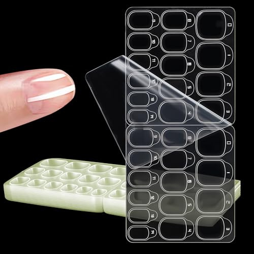 900pcs Nail Sticky Tabs for Press on Nails, 15 Sizes Nail Adhesive Tabs Double-Sided Waterproof Breathable Glue Tab for General Use