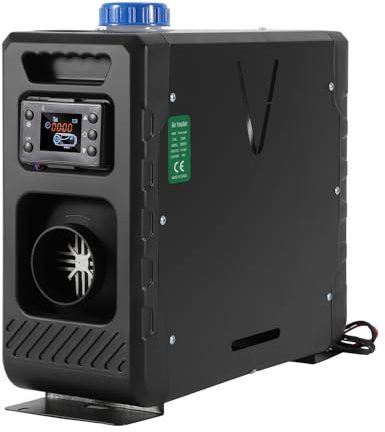Eikuavons 8 kW 12V Standheizung Diesel,Diesel Lufterhitzer bluetooth,diesel standheizung mit LCD,Air Diesel Heizung Überhitzungsschutz,heizgeräte Einstellbare Leistung，für Wohnmobil Bus （schwarz）