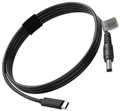 Garosa USB C to DC Power Charging Cable 10m Long Rubber Copper Cord with PD Chip for Mini Laptops LED Light Strips 5.5x2.1mm DC Interface
