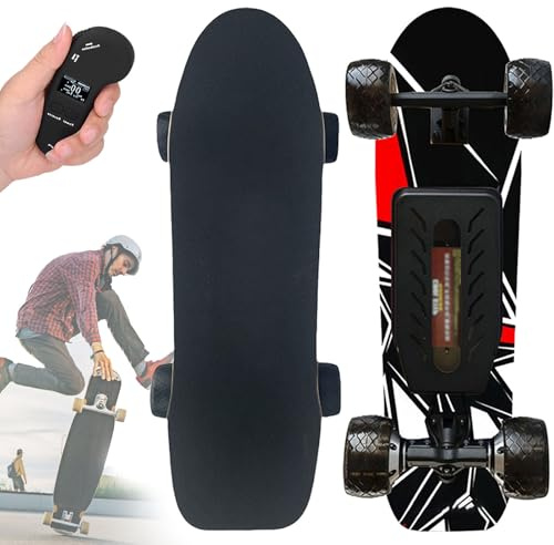 WACLMOTAKE Elektrisches Skateboard,elektrisches Longboard, mountainboard mit EIN-/doppel-hubmotor, 22-40 km/h höchstgeschwindigkeit, reichweite 8–30 km Dual-Drive-33km