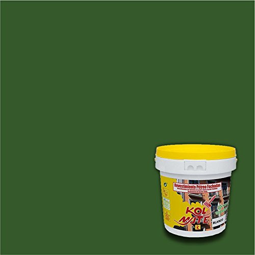 Kolmate Revestimiento Pétreo de Fachadas Pintura especial para fachadas (5 kg., verde oscuro)