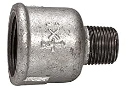 RIEGLER 113118-TFM 246-3412 Reduziermuffe 246, IG/AG, Rp 3/4, R 1/2, schwarzer Temperguss, 1Stk