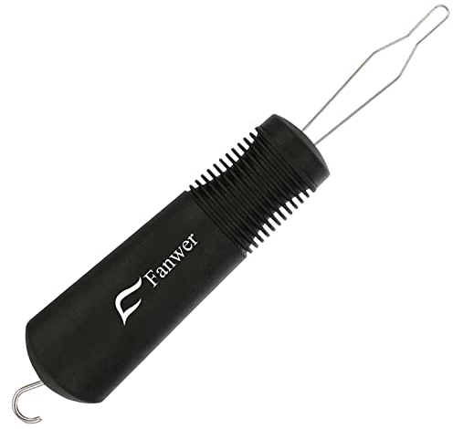 Fanwer Button Hook and Zipper Pull One Hand Buttons aids Button Assist Device