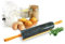 Sendez Rodillo XXL de mármol con soporte, 46 x 6 cm, rodillo para masa, rodillo para masa, rodillo para pizza, rodillo para fondant, 2 kg
