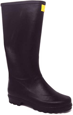 Trento Ginocchio Nero Stivali Gomma Altezza al Ginocchio