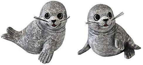 Unbekannt Seehund, grau, ca. 11 cm, 2 Fach Sortiert, Auswahl zufällig, 1 Stück